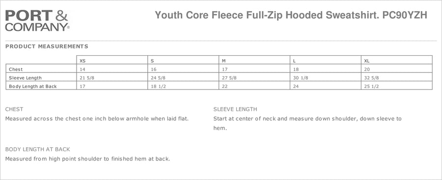 Outlet - Youth Small Gilbert Zip Up Hoodie