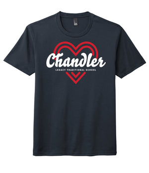 Legacy Traditional School Chandler - Navy Spirit Day Shirt w/Heart
