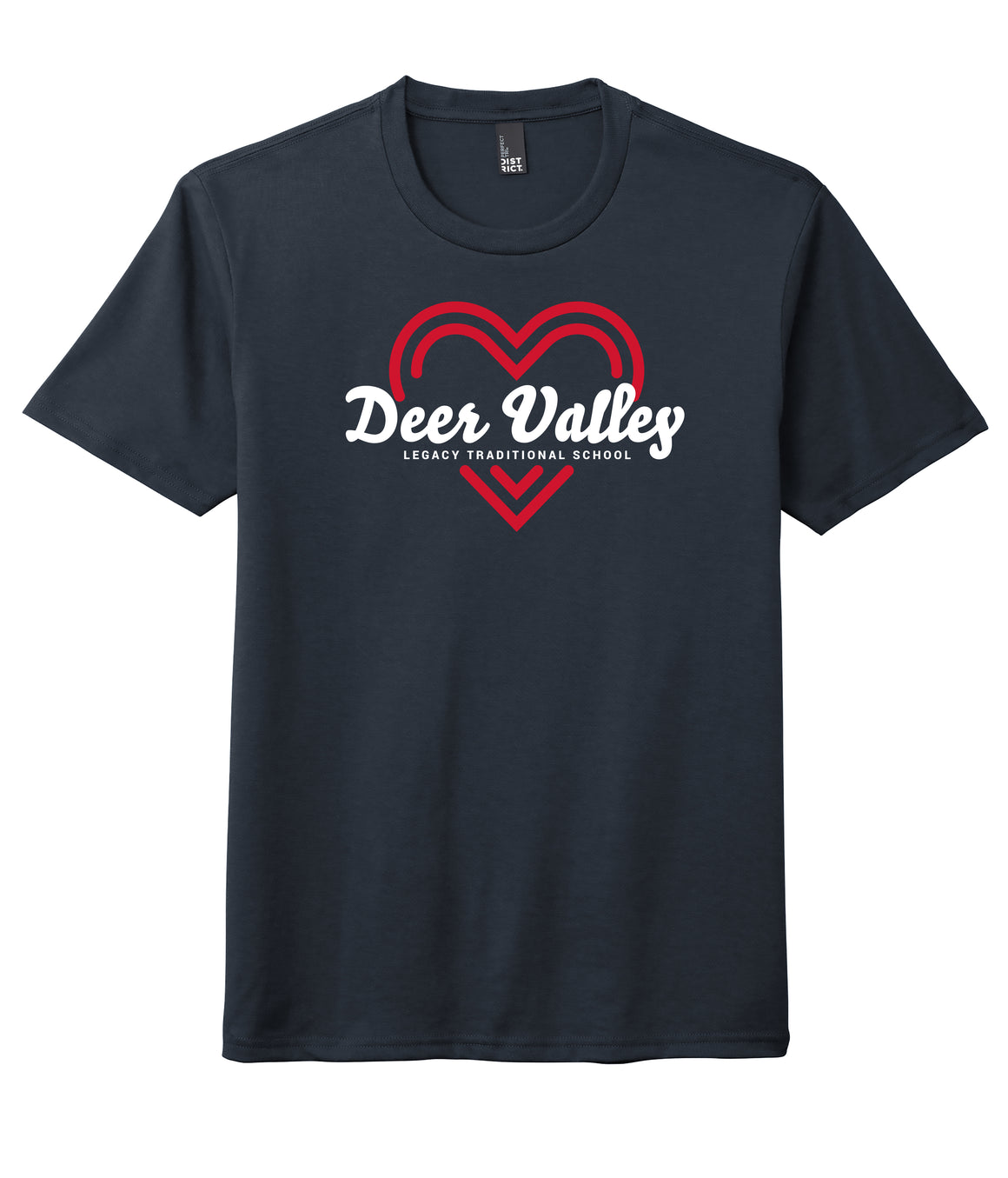 Legacy Traditional School Deer Valley - Navy Spirit Day Shirt w/Heart