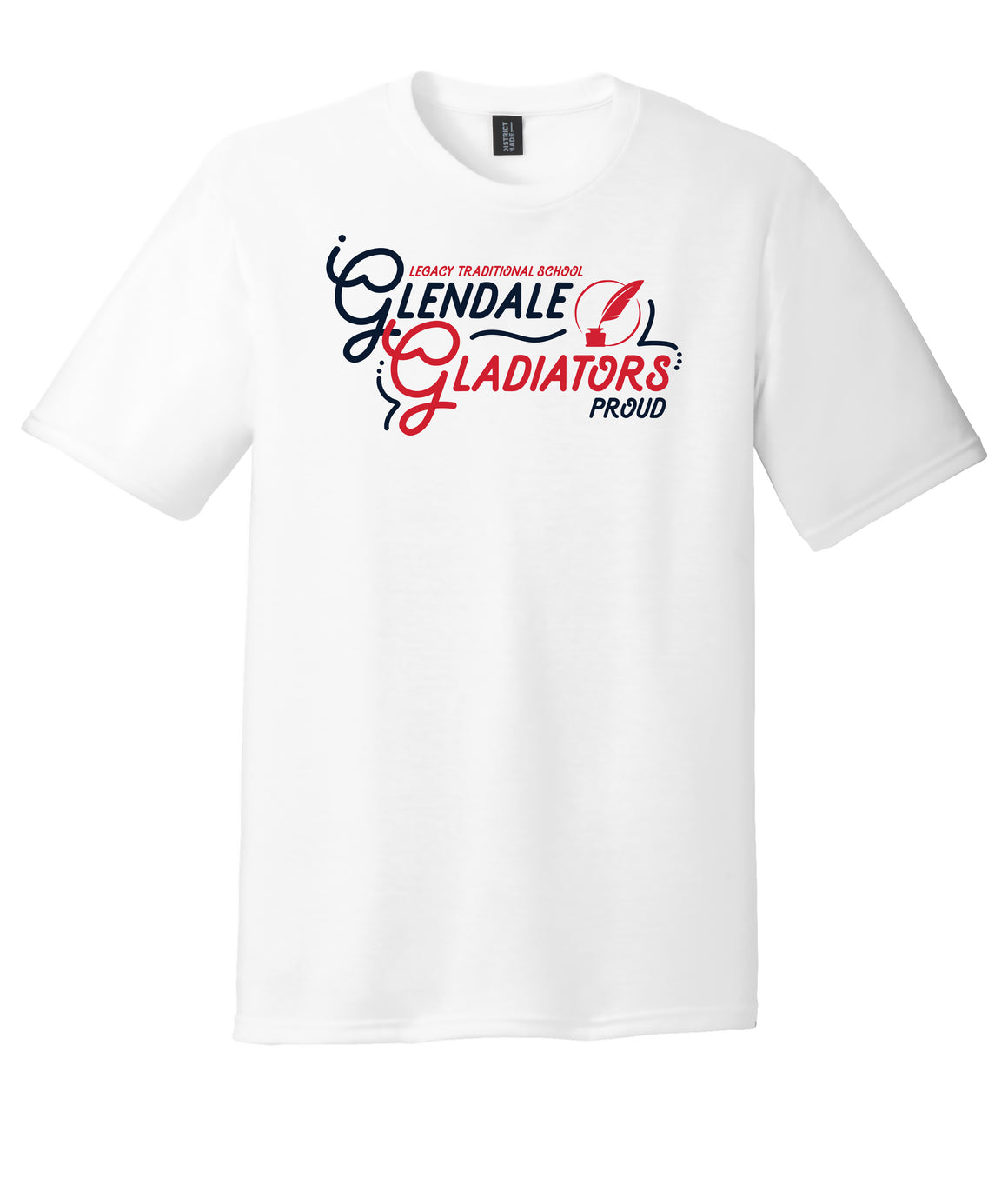 Legacy Traditional School Glendale - White Spirit Day Shirt w/Quill