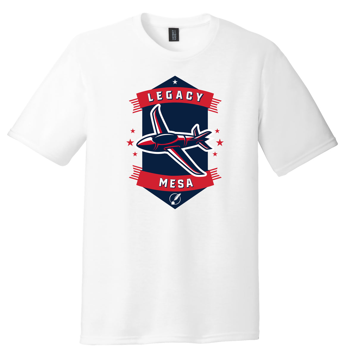 Legacy Traditional School Mesa - White Spirit Day Shirt w/Mascot