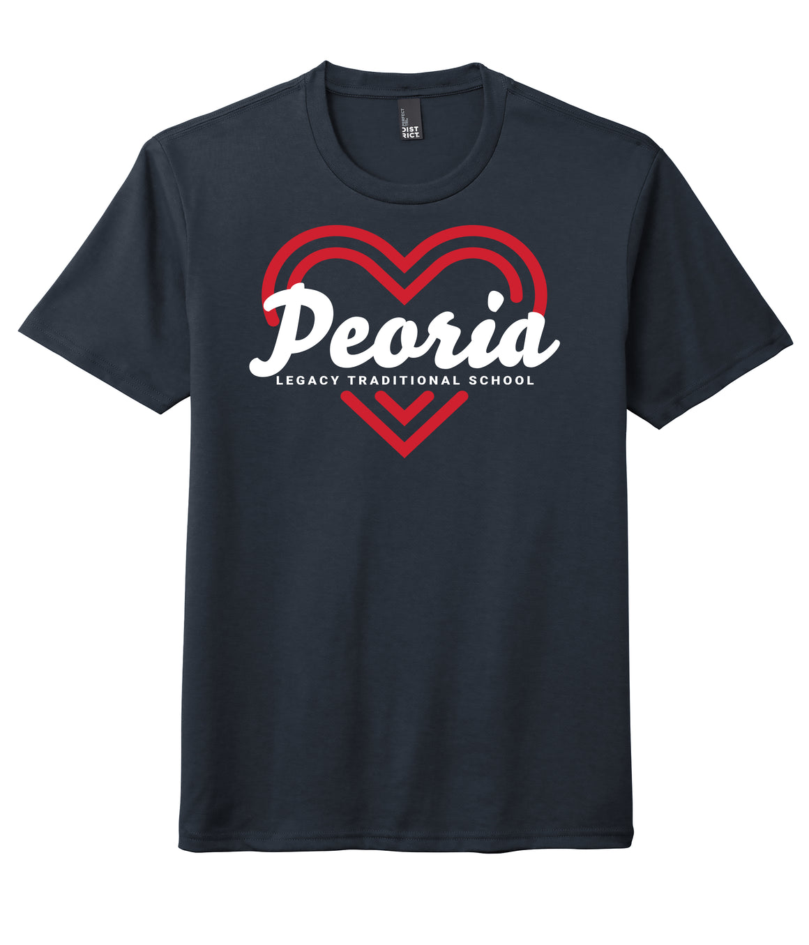 Legacy Traditional School Peoria - Navy Spirit Day Shirt w/Heart