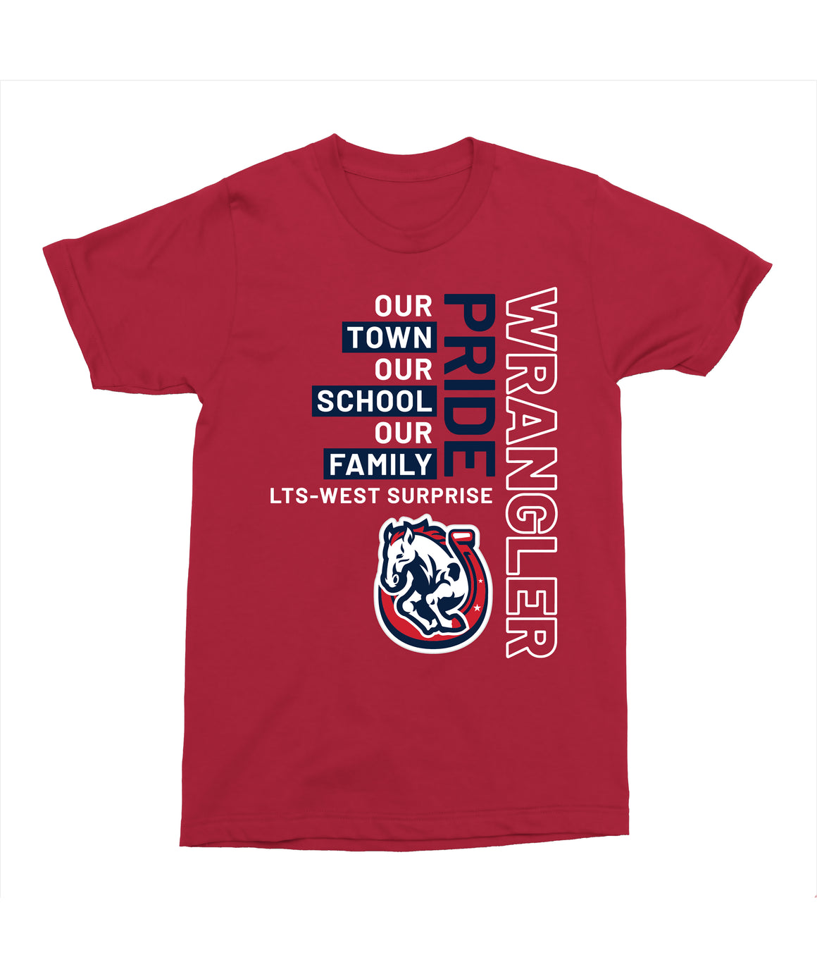 Legacy Traditional School West Suprise - Mascot Pride Red Spirit Day Shirt