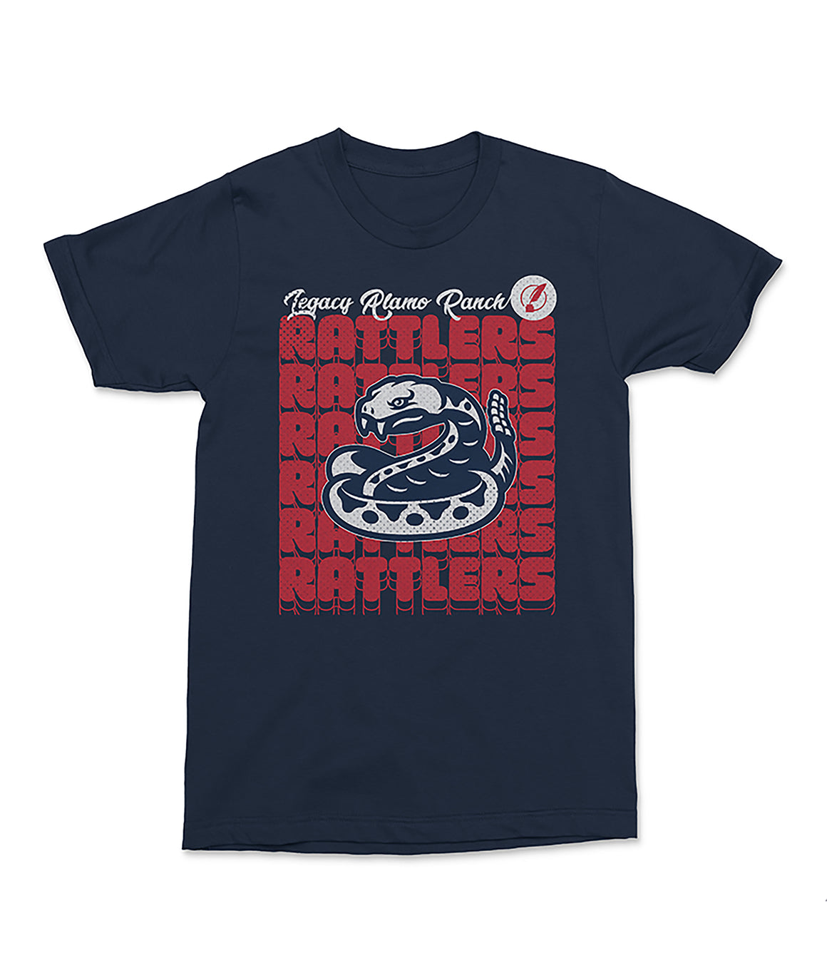 Legacy Traditional School Alamo Ranch - Navy Retro Style Shirt