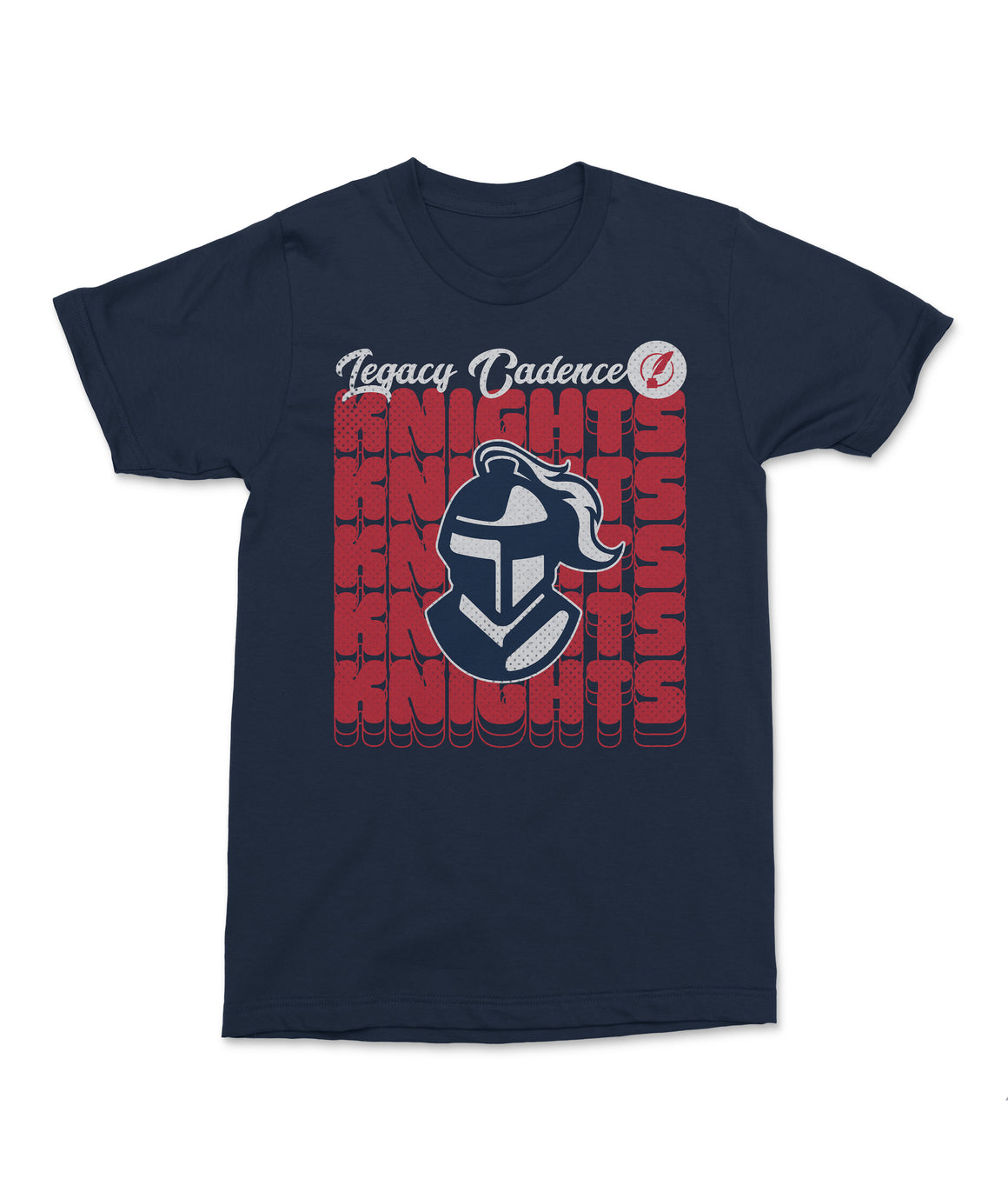 Legacy Traditional School Cadence - Navy Retro Look Shirt