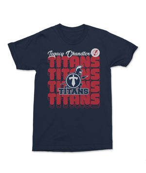 Legacy Traditional School Chandler - Navy Retro Look Shirt