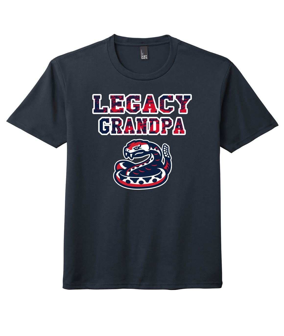 Outlet - Adult 2XL Alamo Ranch Navy Grandpa Shirt