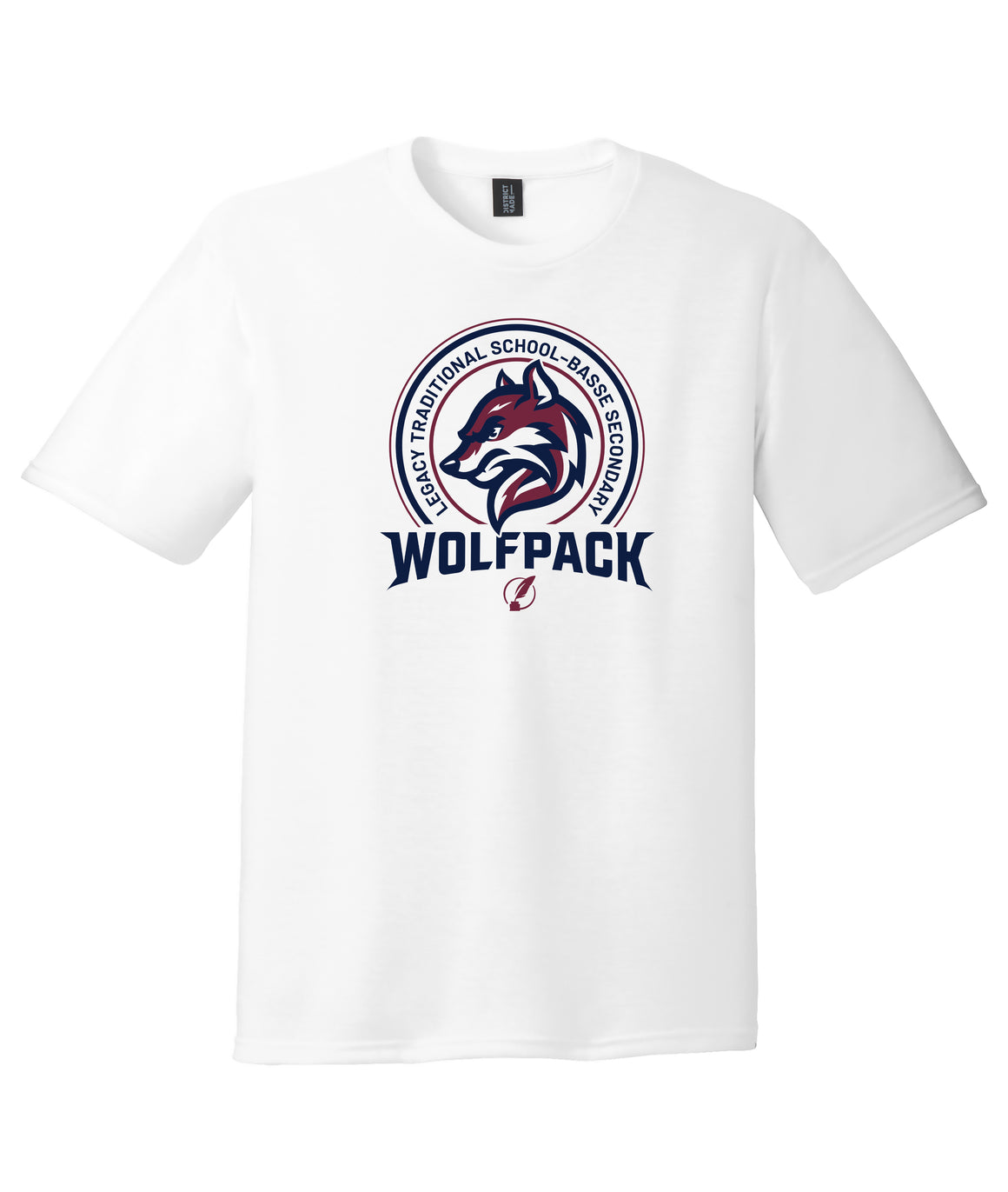 Legacy Traditional School Basse Secondary - White Mascot Pride Shirt
