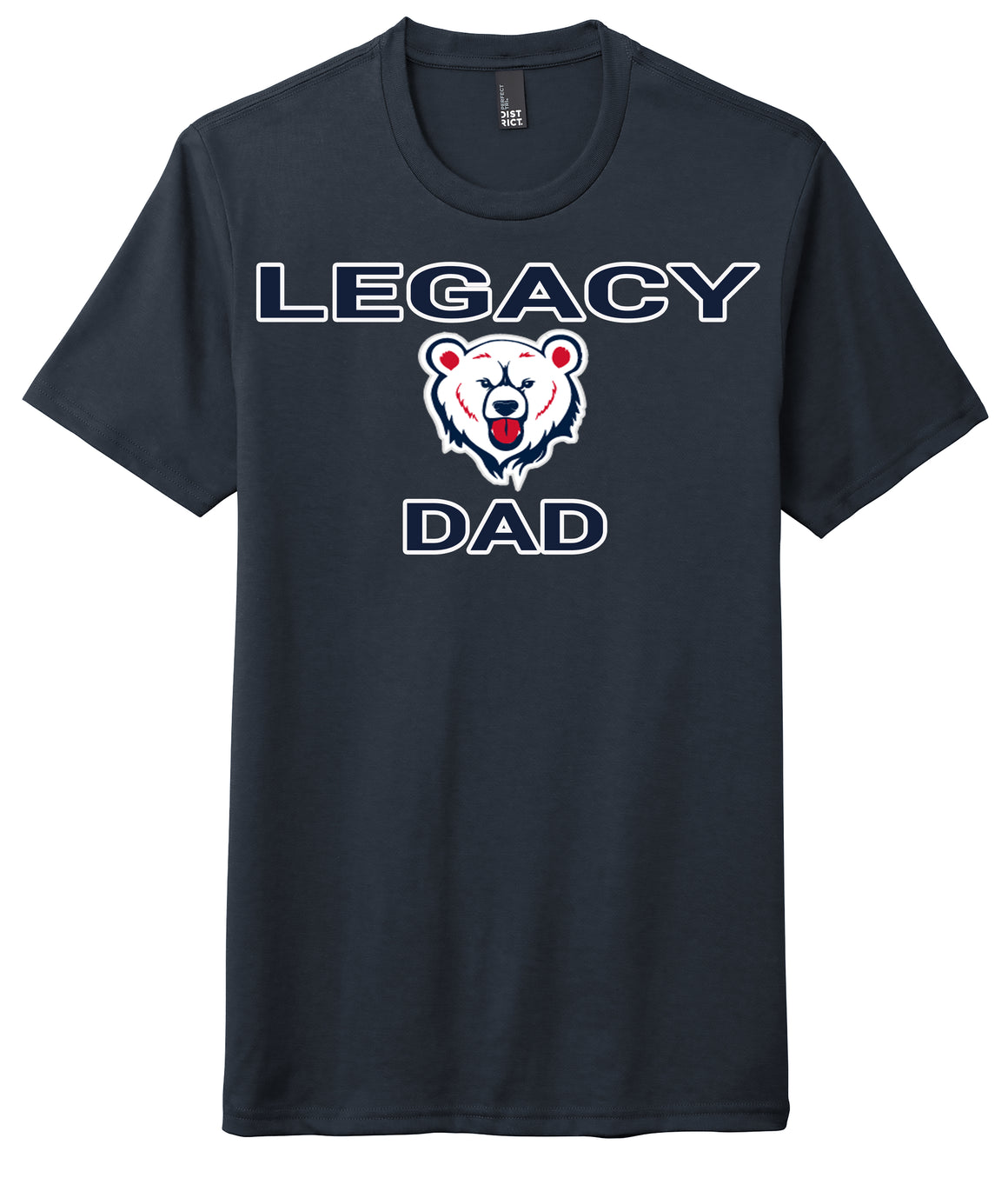 Outlet - Adult XL Gilbert Navy Performance Dad Shirt