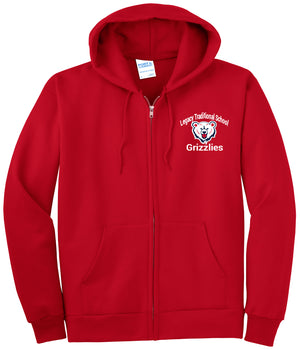 Outlet - Youth Medium Gilbert Red Zip Up Hoodie