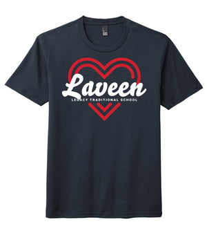 Outlet - Youth Large Laveen Navy Heart Shirt