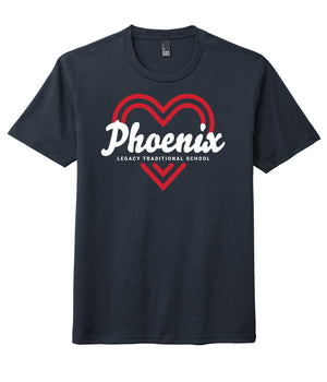 Outlet - Youth Large Phoenix Navy Heart Shirt