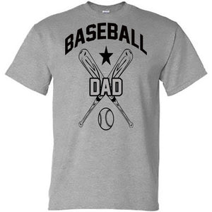 Baseball Dad with Crossed Bats