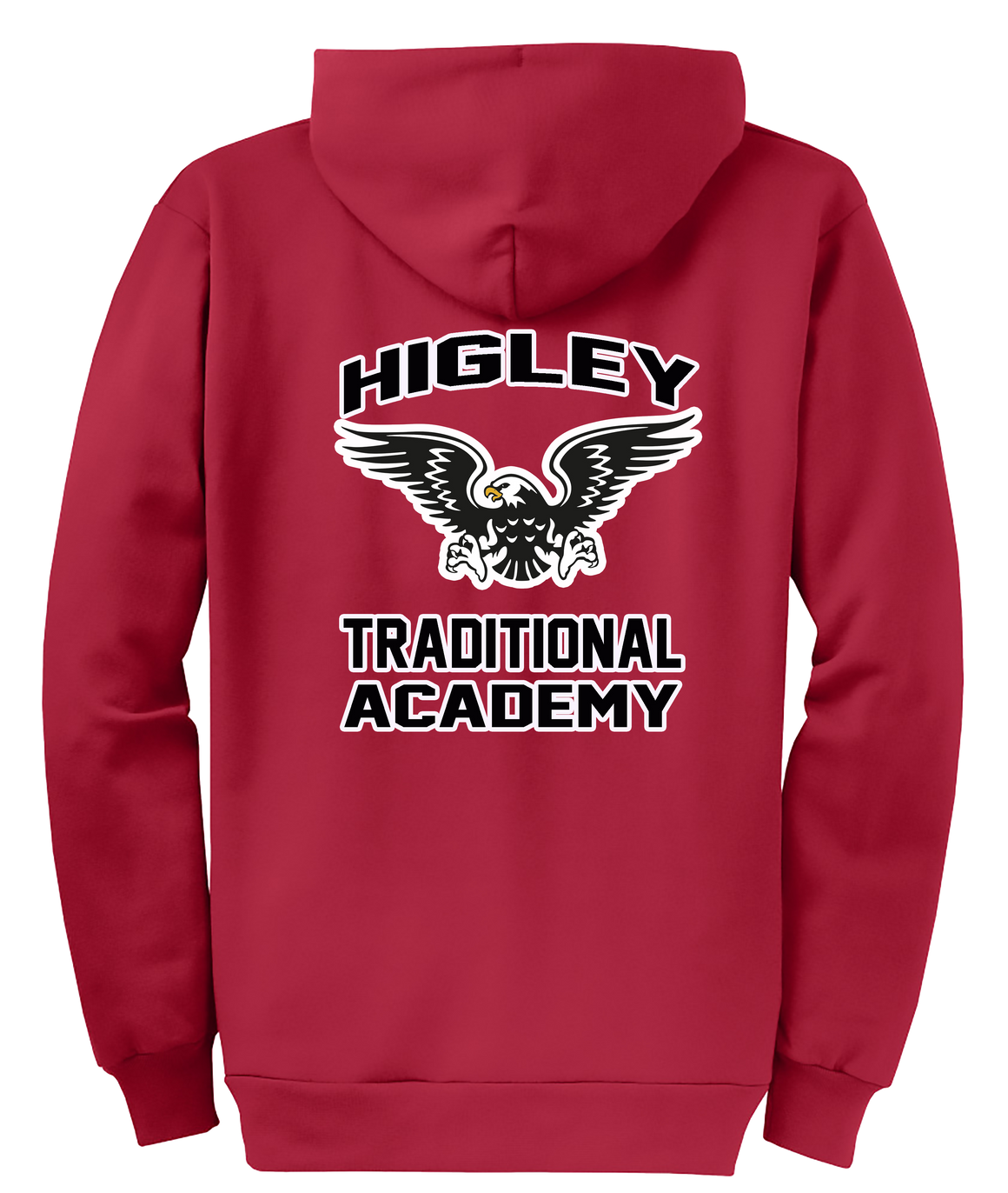 Higley Traditional School - Red Zip Up Hoodie