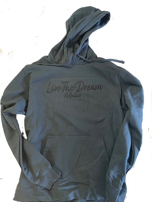 Live The Dream Media Puff Embroidered Hoodie