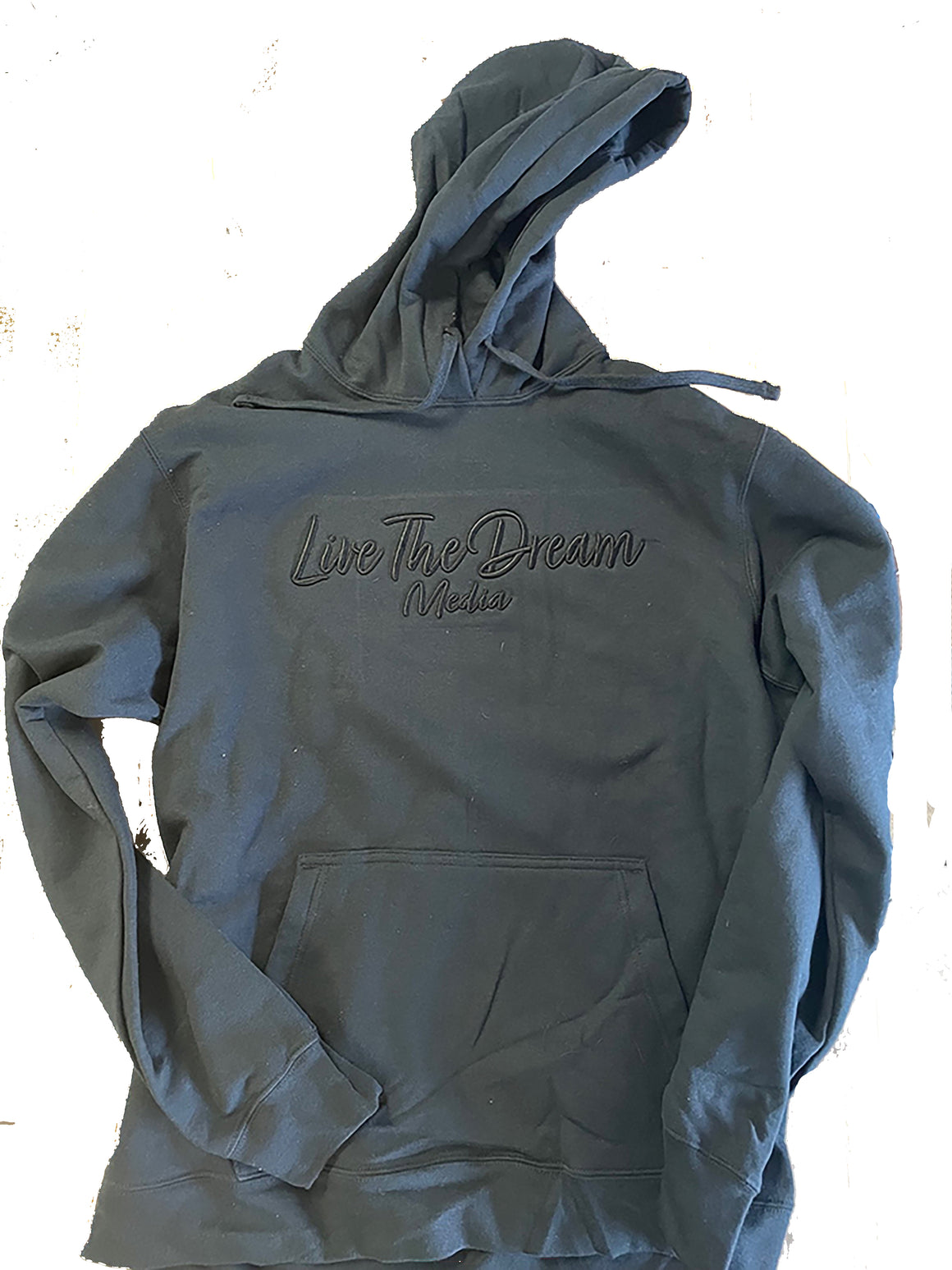 Live The Dream Media Puff Embroidered Hoodie