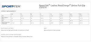 Vertex Education Ladies Sport Tek Strive Full Zip