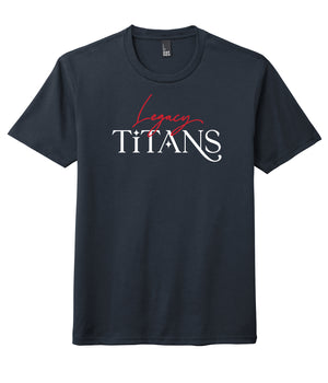 Legacy Traditional School Chandler - Navy Spirit Shirt w/Script