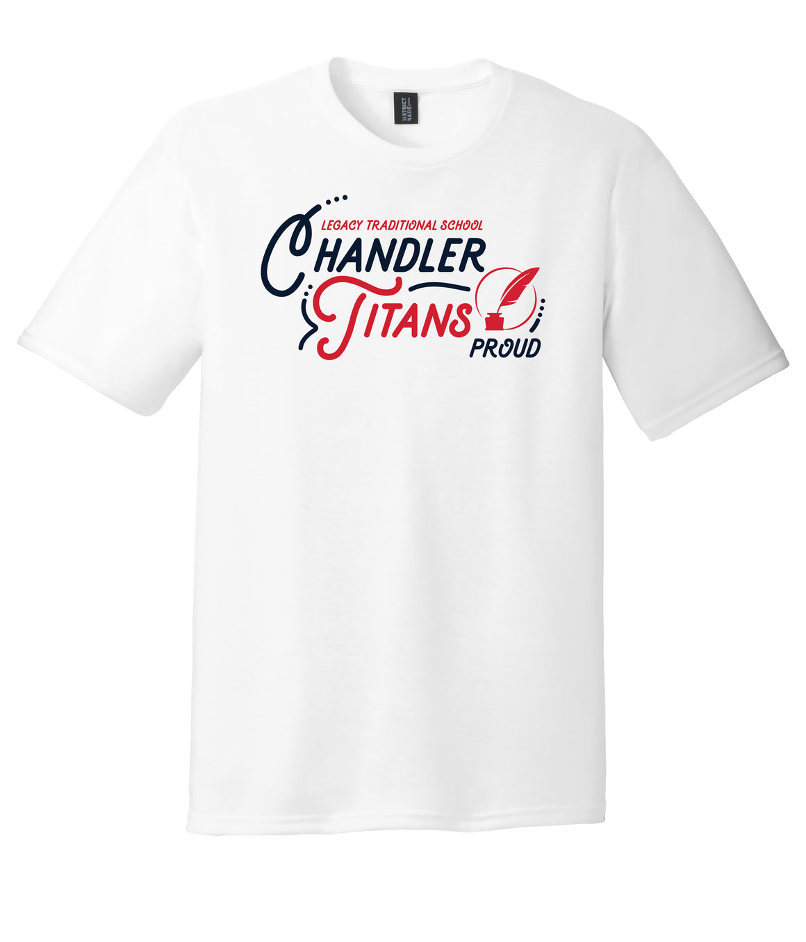 Legacy Traditional School Chandler - White Spirit Day Shirt w/Quill