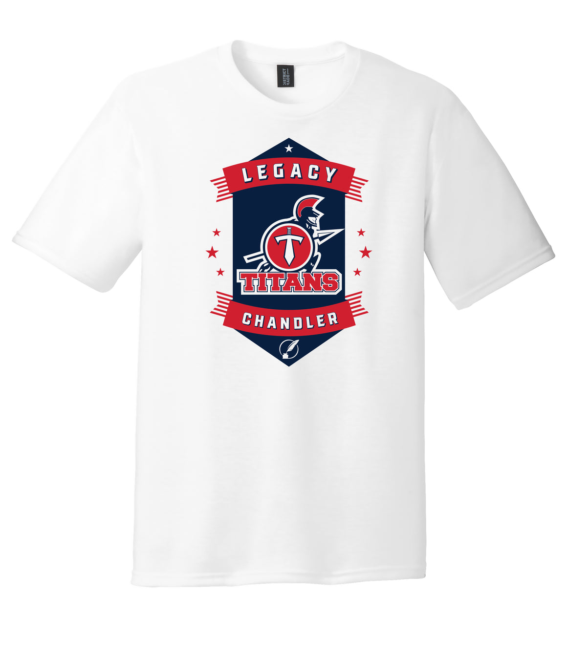 Legacy Traditional School Chandler - White Spirit Day Shirt w/Mascot