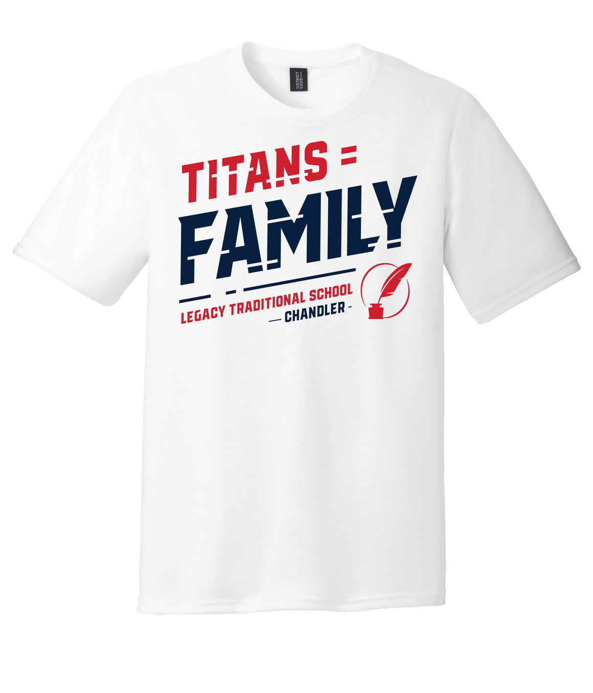 Legacy Traditional School Chandler - White Spirit Day Shirt w/Family