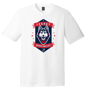 Legacy Traditional School Deer Valley - White Spirit Day Shirt w/Mascot