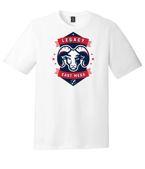 Legacy Traditional School East Mesa - White Spirit Day Shirt w/Mascot