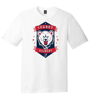 Legacy Traditional School Gilbert - White Spirit Day Shirt w/Mascot