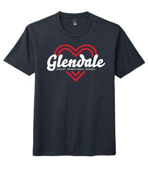 Legacy Traditional School Glendale - Navy Spirit Day Shirt w/Heart