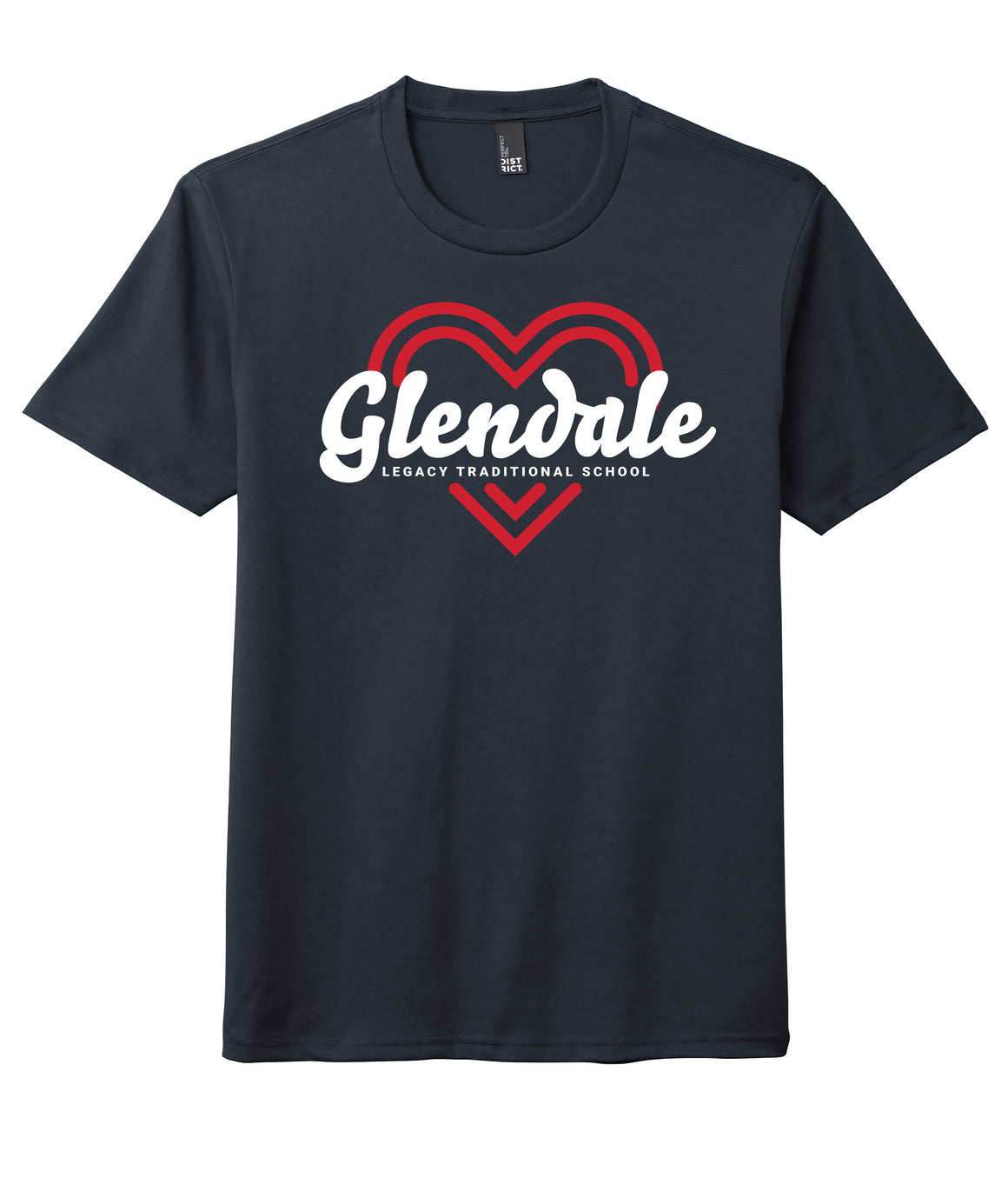 Legacy Traditional School Glendale - Navy Spirit Day Shirt w/Heart