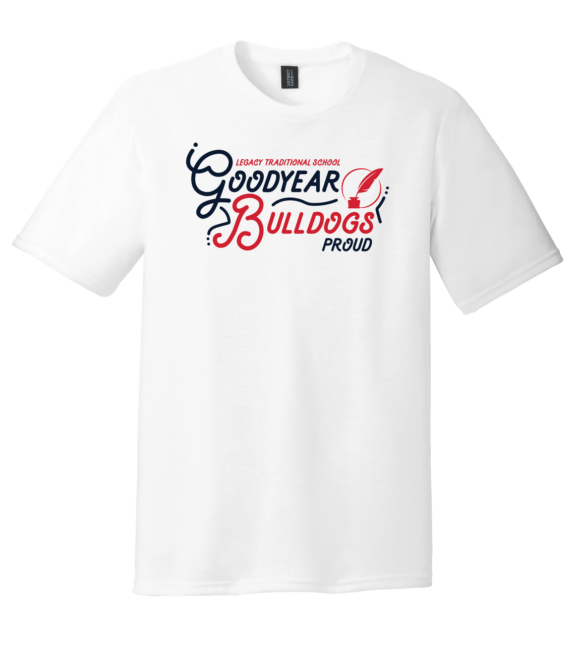 Legacy Traditional School Goodyear - White Spirit Day Shirt w/Quill