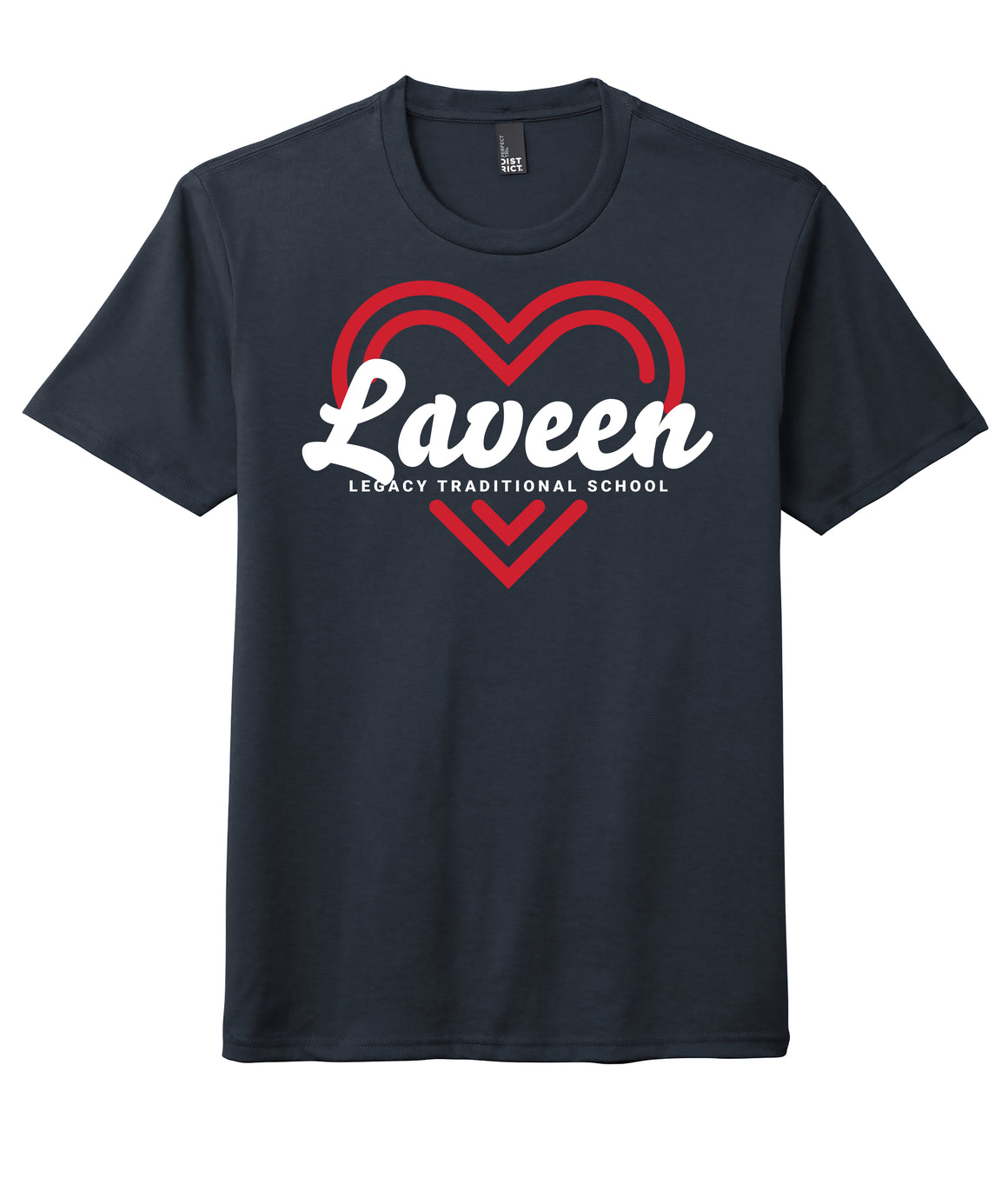 Legacy Traditional School Laveen - Navy Spirit Day Shirt w/Heart