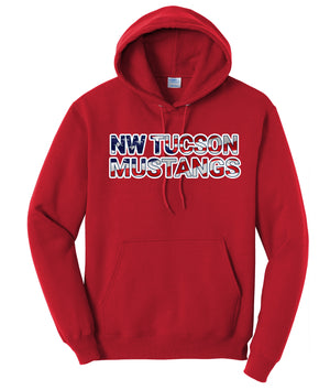 LTS NW Tucson PTO - Flag Through Words Pullover Hoodie