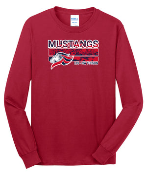 LTS NW Tucson PTO - Mustangs Blended Print Long Sleeve **Tall Size**