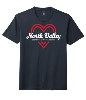 Legacy Traditional School North Valley - Navy Spirit Day Shirt w/Heart