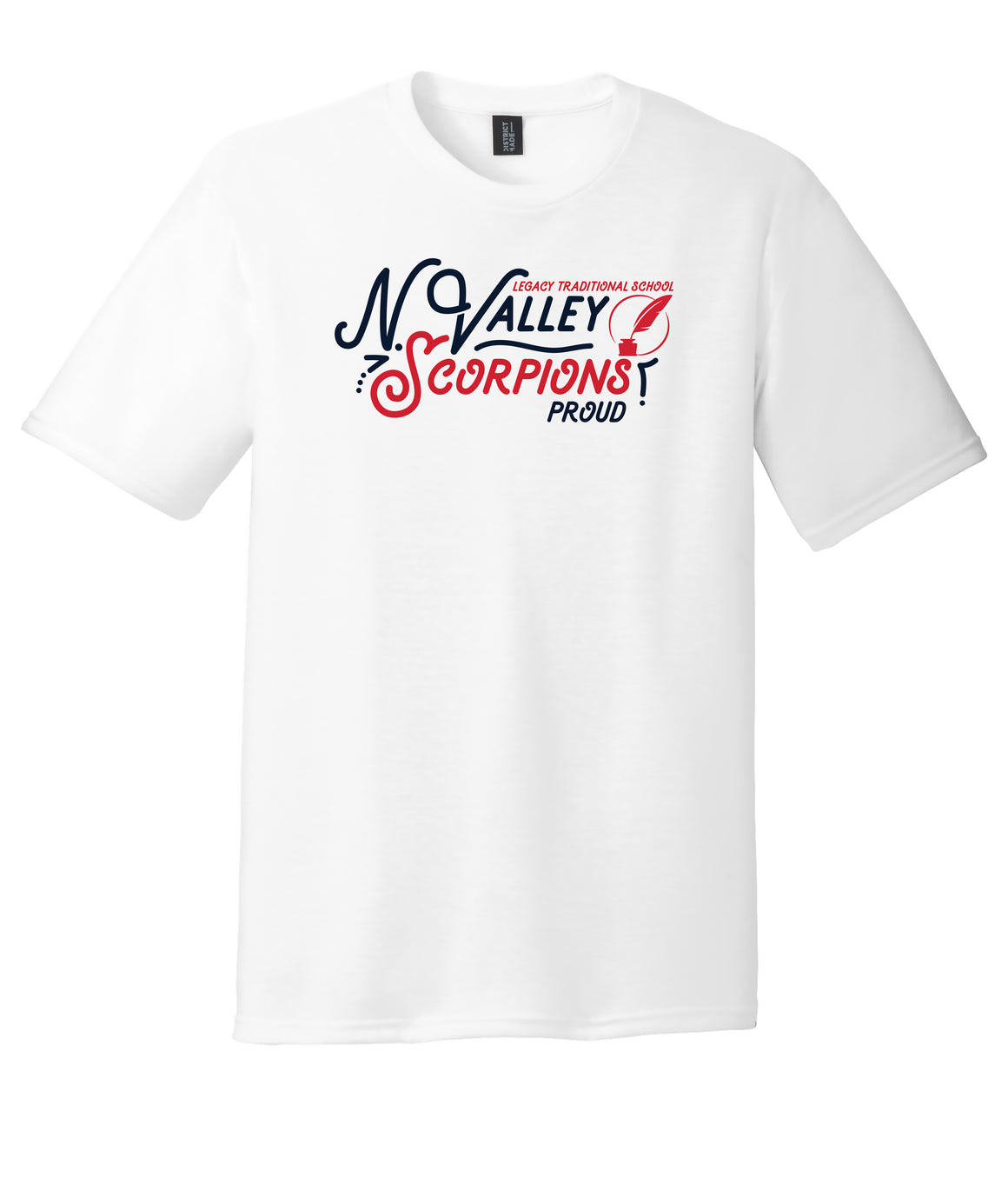 Legacy Traditional School North Valley - White Spirit Day Shirt w/Quill