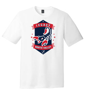 Legacy Traditional School North Valley - White Spirit Day Shirt w/Mascot