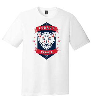 Legacy Traditional School Peoria - White Spirit Day Shirt w/Mascot