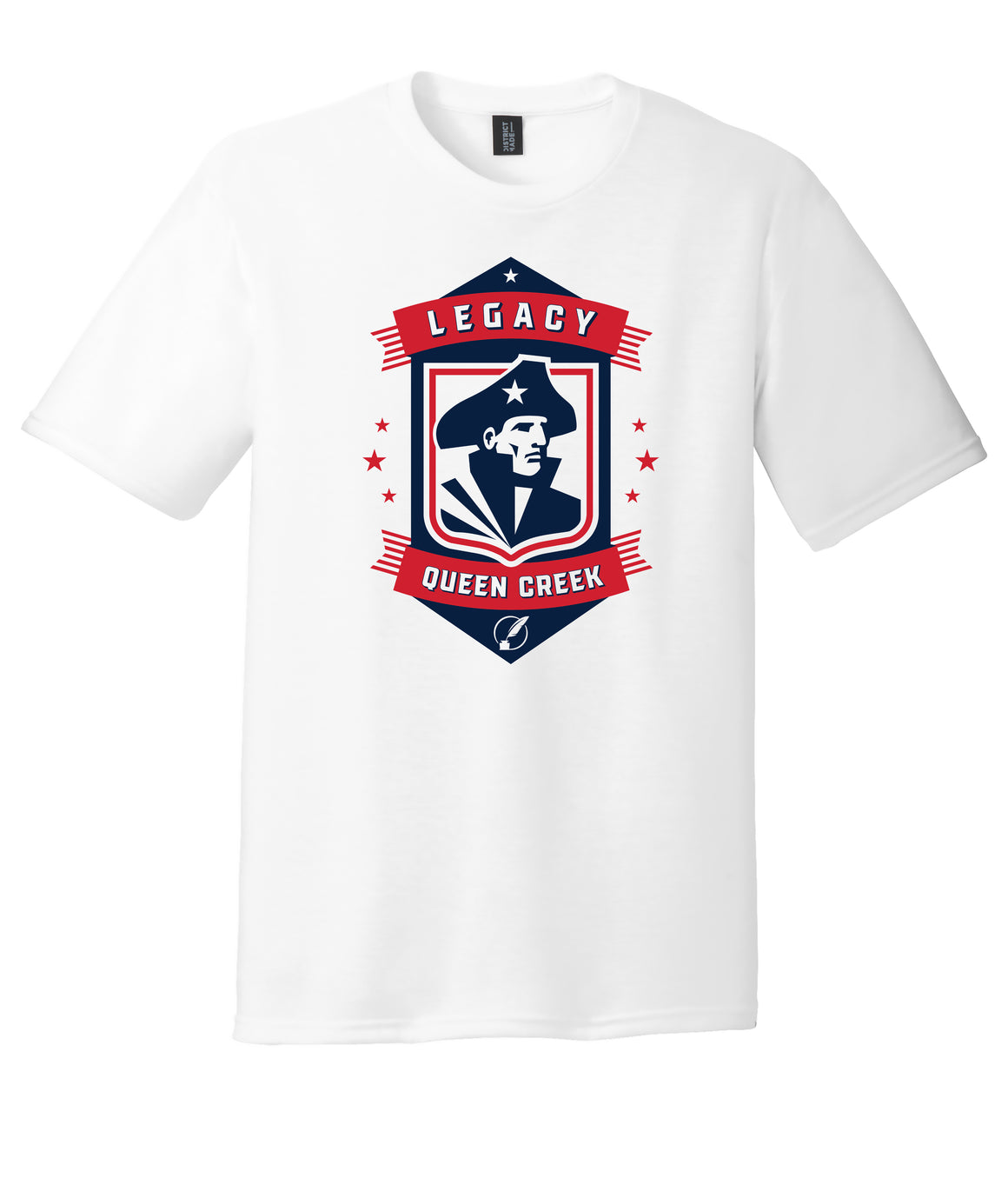 Legacy Traditional School Queen Creek - White Spirit Day Shirt w/Mascot