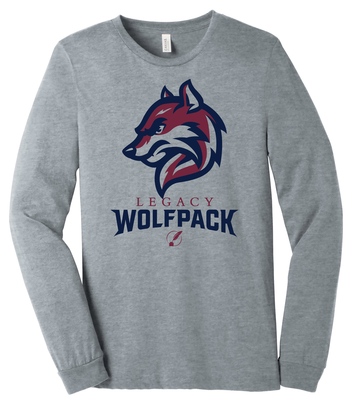 Legacy Traditional School Basse Secondary - Silver Wolfpack Long Sleeve Shirt