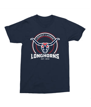 Legacy Traditional School Laveen - Navy Mascot/Round Design Spirit Shirt