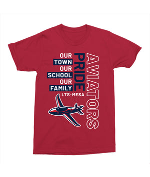 Legacy Traditional School Mesa - Red Mascot Pride Spirit Shirt