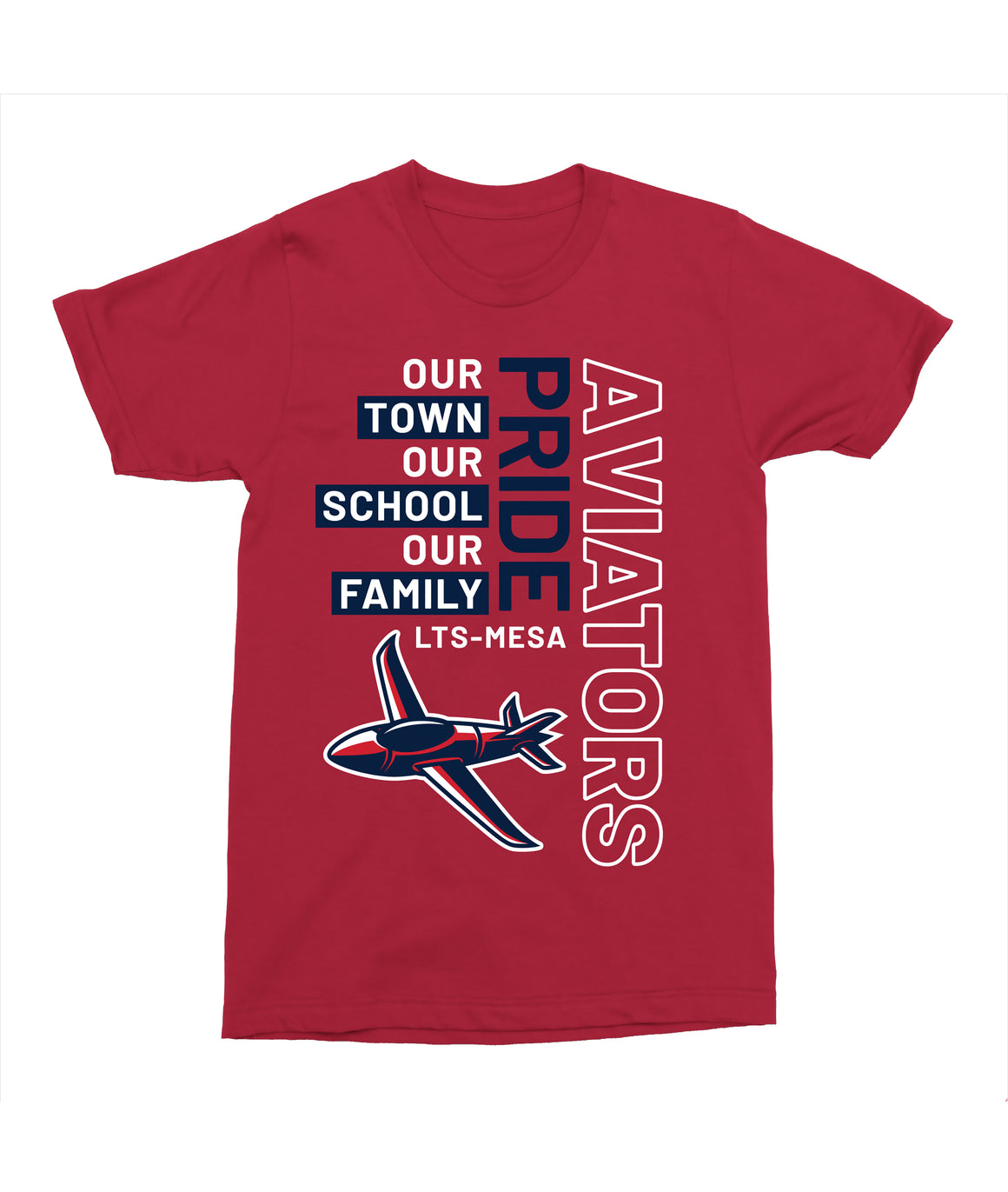 Legacy Traditional School Mesa - Red Mascot Pride Spirit Shirt