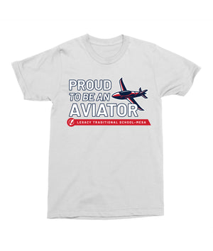 Legacy Traditional School Mesa - Mascot Proud White Spirit Shirt