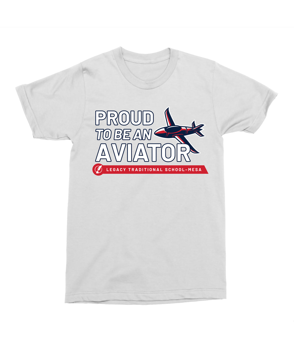 Legacy Traditional School Mesa - Mascot Proud White Spirit Shirt