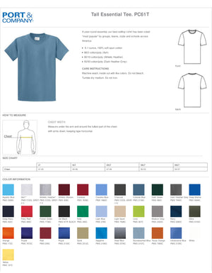 LTS NW Tucson PTO - Flag Through Words Long Sleeve **Tall Size**