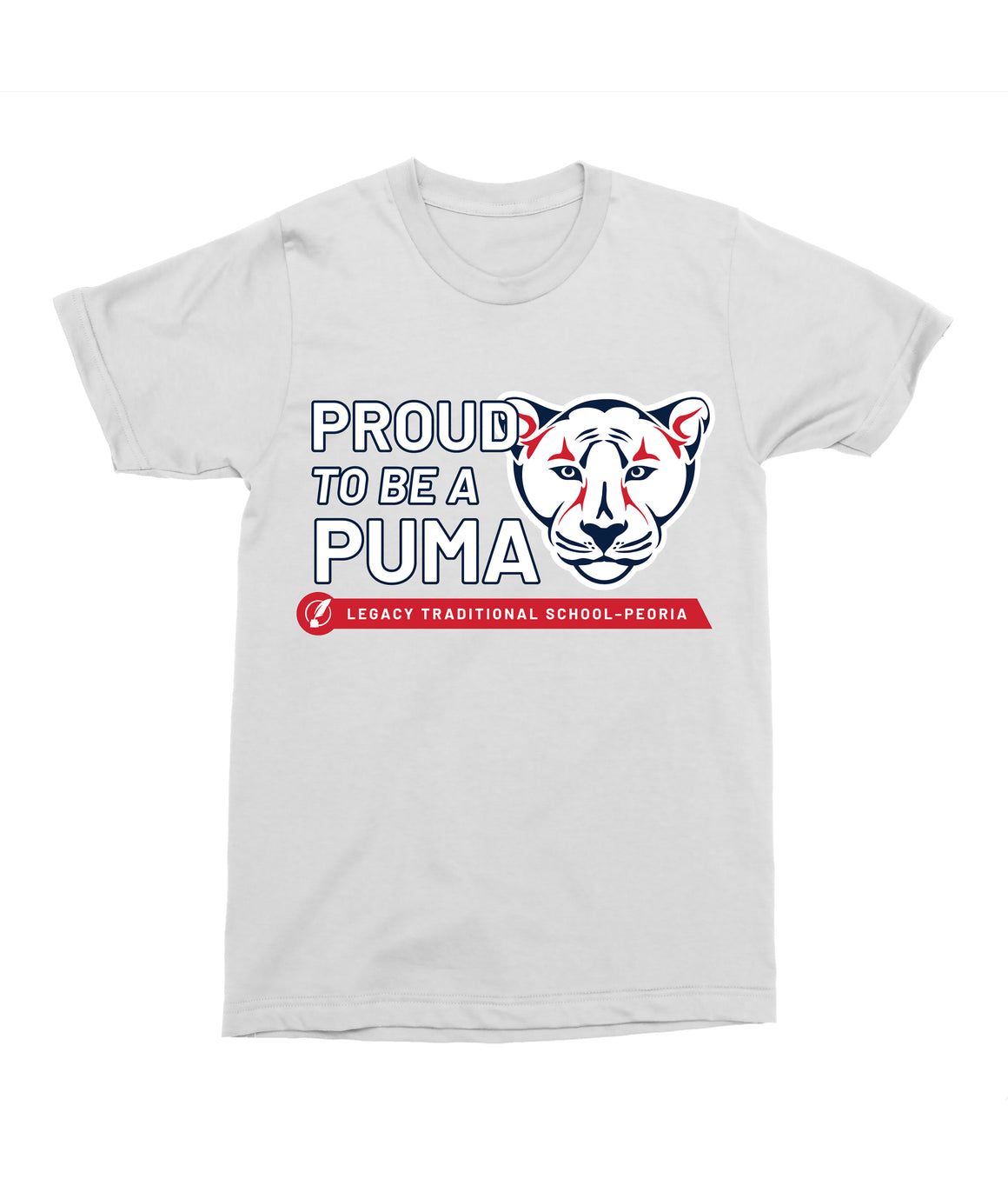 Legacy Traditional School Peoria - Mascot Pride White Spirit Shirt