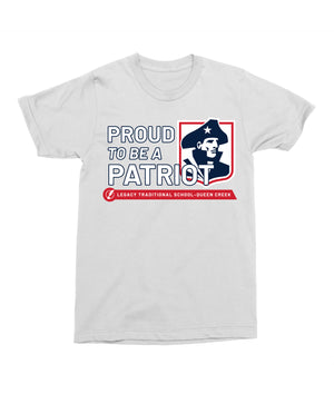 Legacy Traditional School Queen Creek - Mascot Proud White Spirit Shirt