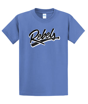 Rebels Baseball Carolina Blue Shirt
