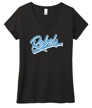 Rebels Baseball Ladies V Neck